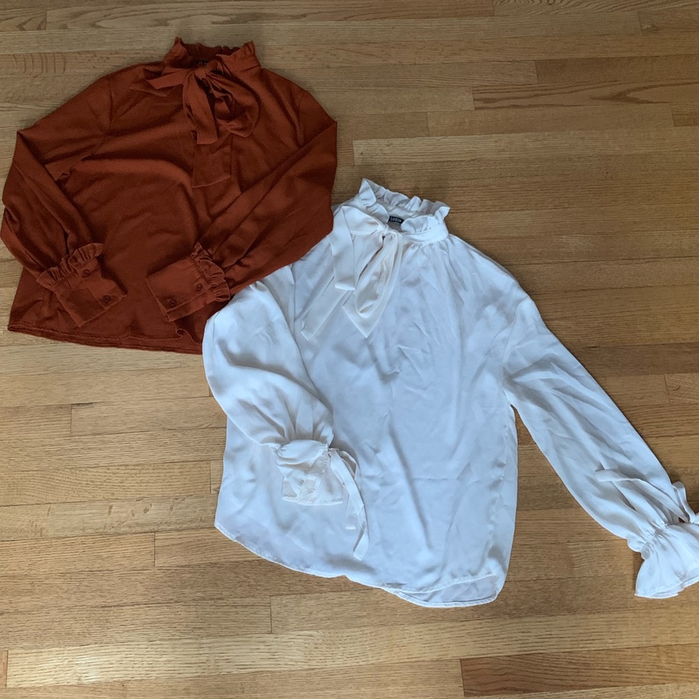 2 lightweight work blouses